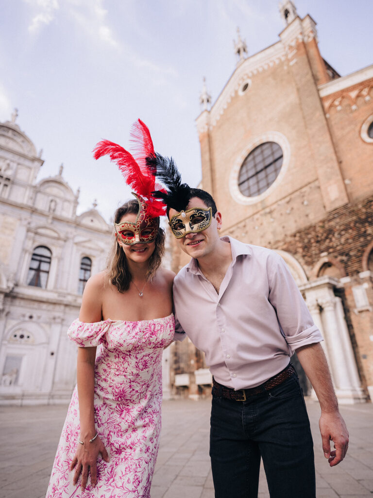 Couple Photo of the famous Venecian masks