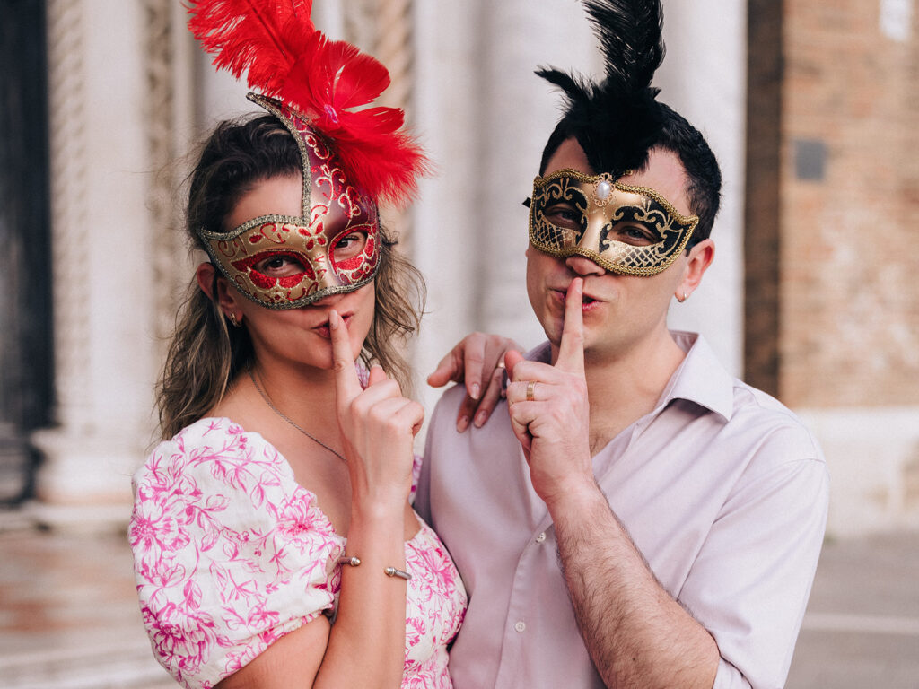 Couple Photo of the famous Venecian masks