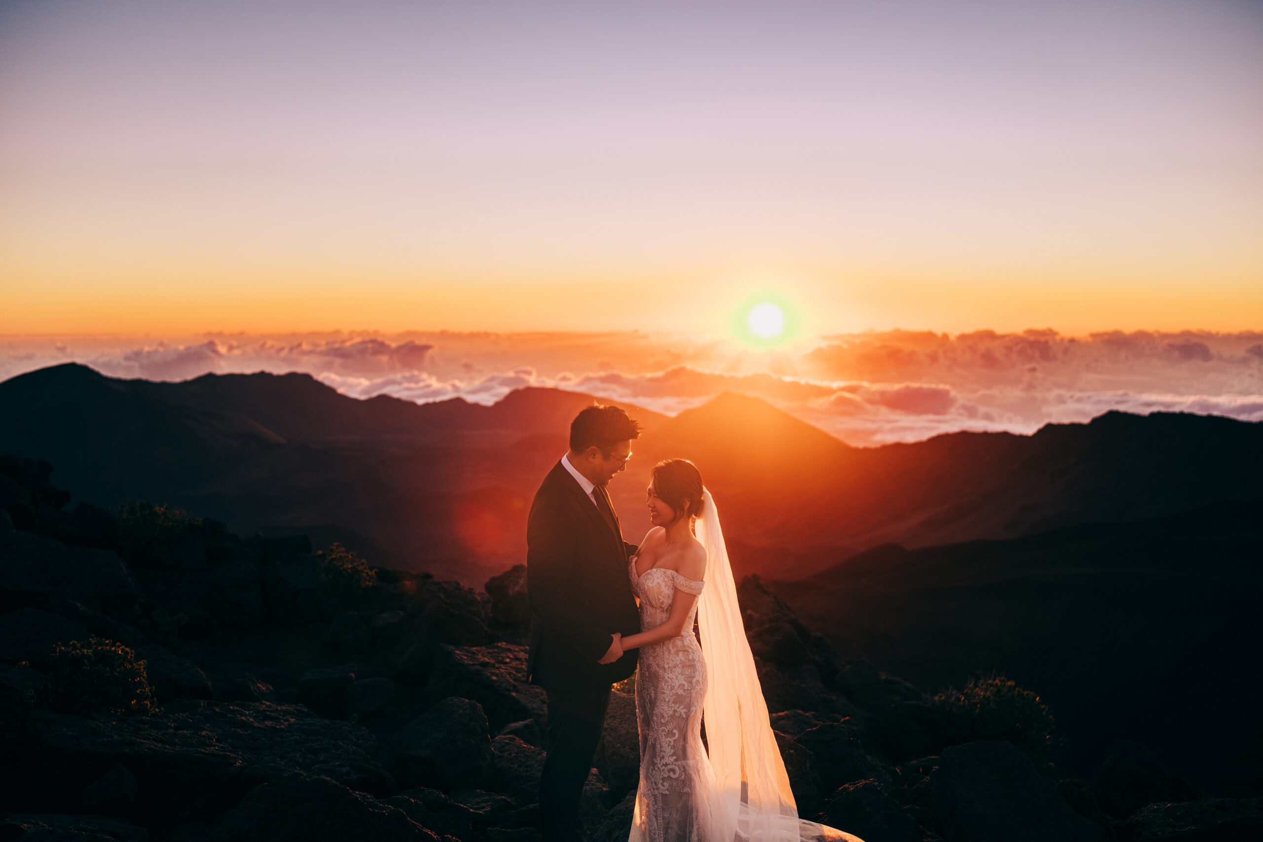 Wedding in Haleakala, Maui, Hawaii