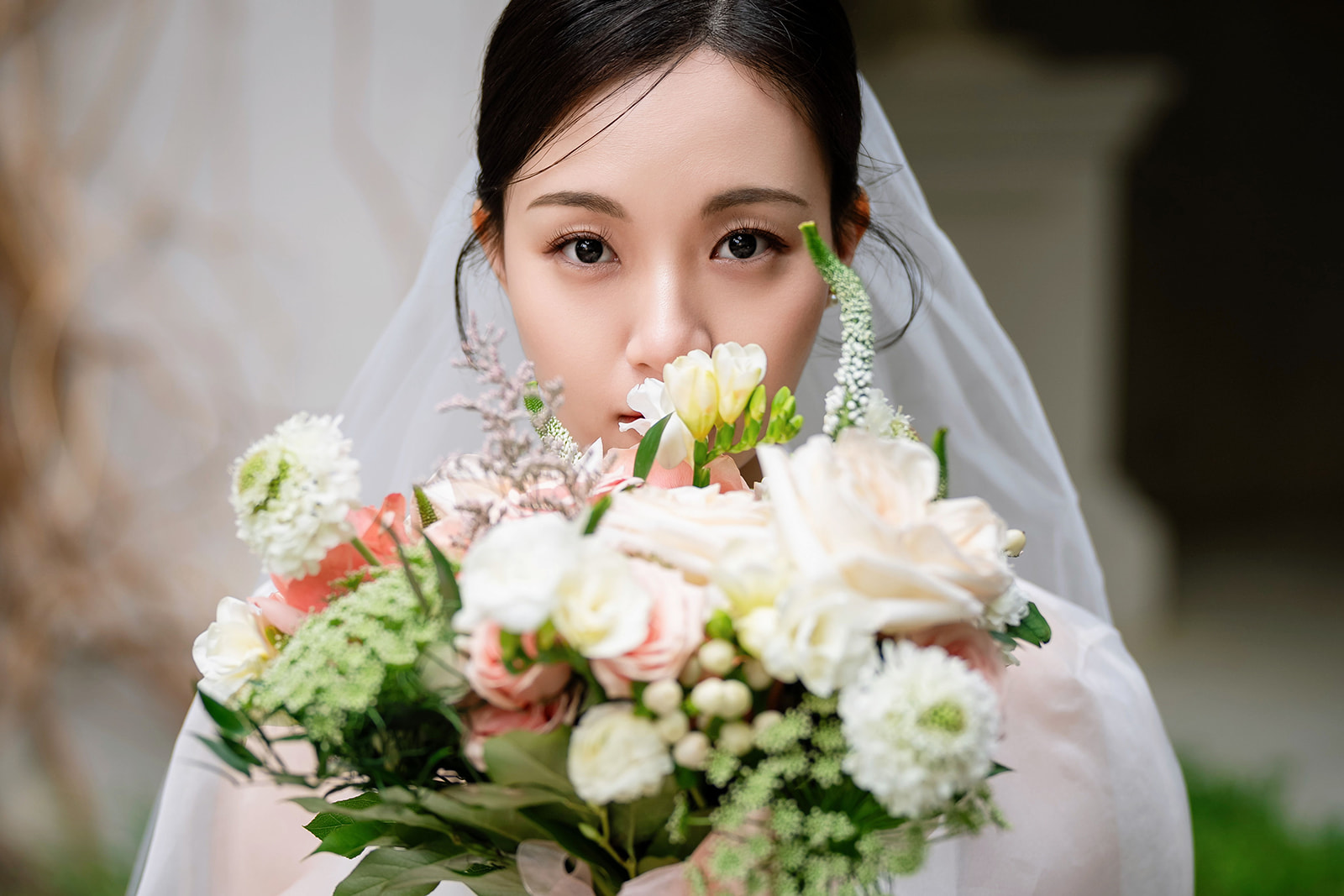 Bride with Flower