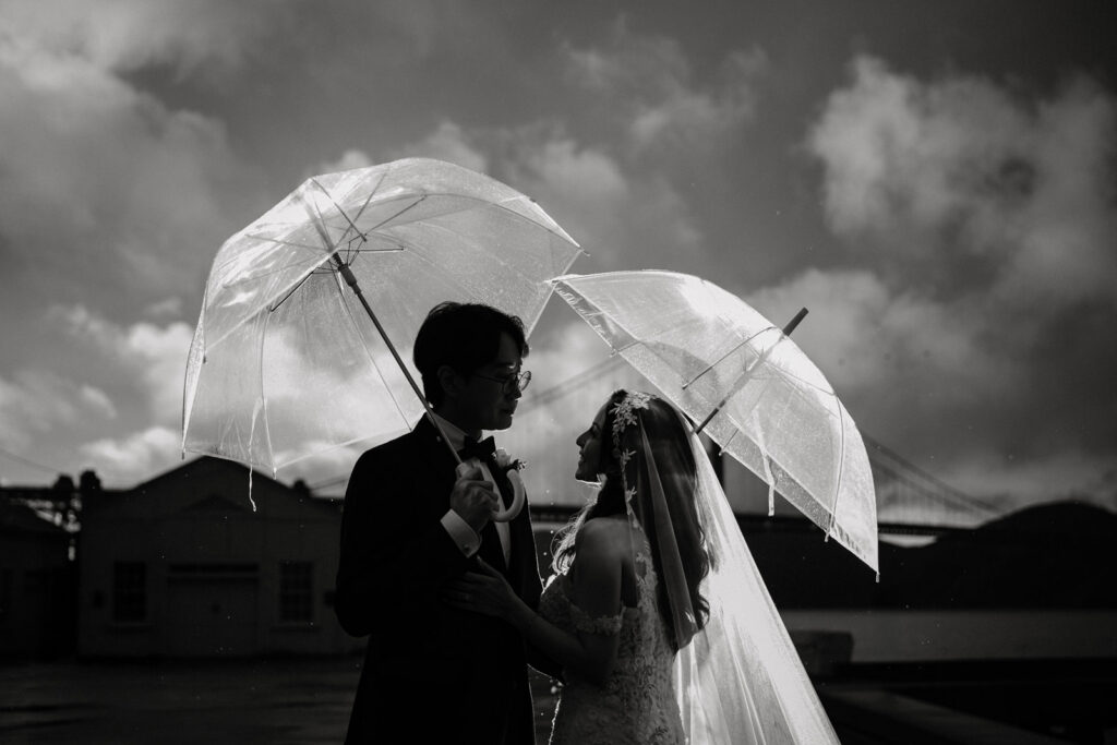 Wedding Timeline Without a Planner: San Francisco Presidio Officers' Club Wedding and Golden Gate Bridge Sunset Photos